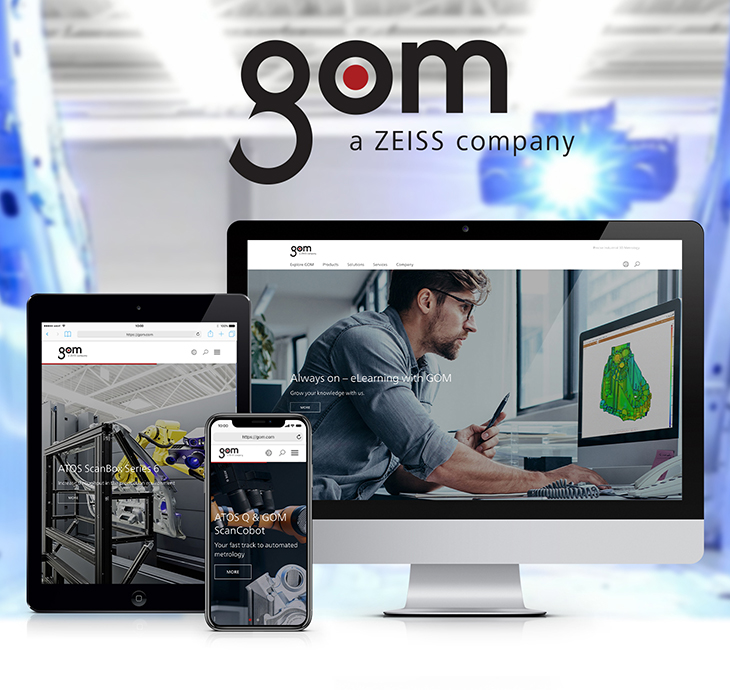Corporate Website Relaunch für GOM